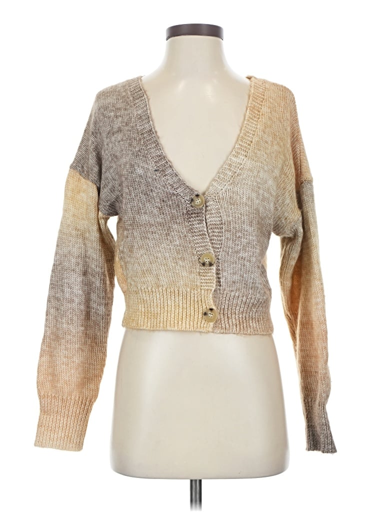 Pre-owned Love Tree Cardigan Sweater In Brown