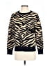 Halogen Animal Print Black Pullover Sweater Size S - photo 1