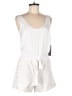 Jennifer Lopez 100% Polyester Solid White Romper Size 2 - photo 1