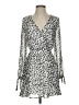 Great Jones 100% Polyester Animal Print Silver Cocktail Dress Size S - photo 1