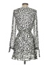 Great Jones 100% Polyester Animal Print Silver Cocktail Dress Size S - photo 2