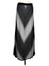 Max Edition Chevron-herringbone Silver Formal Skirt Size M - photo 1