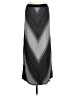 Max Edition Chevron-herringbone Silver Formal Skirt Size M - photo 2