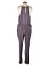 BCBGeneration Stripes Purple Jumpsuit Size L - photo 2