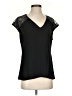 Banana Republic 100% Polyester Black Short Sleeve Top Size XS - photo 1
