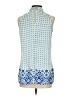 Etcetera 100% Polyester Blue Sleeveless Blouse Size 2 - photo 2