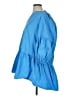 River Island 100% Polyester Solid Blue Casual Dress Size 16 - photo 5