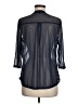 Always Indigo 100% Polyester Blue 3/4 Sleeve Blouse Size M - photo 2
