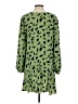 Glamorous 100% Polyester Animal Print Green Casual Dress Size 4 - photo 2
