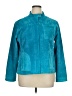 Chico's 100% Leather Teal Leather Jacket Size XL (3) - photo 1