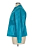 Chico's 100% Leather Teal Leather Jacket Size XL (3) - photo 5