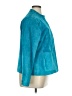Chico's 100% Leather Teal Leather Jacket Size XL (3) - photo 4