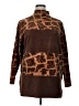 Bechamel Animal Print Brown Turtleneck Sweater Size 1X - photo 1