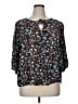 Papermoon 100% Rayon Teal 3/4 Sleeve Blouse Size 1X - photo 1