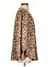 Jodifl 100% Polyester Animal Print Brown Long Sleeve Blouse Size S - photo 4