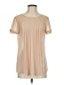 Ann Taylor LOFT 100% Polyester Tan Short Sleeve Blouse Size XS - photo 1