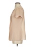 Ann Taylor LOFT 100% Polyester Tan Short Sleeve Blouse Size XS - photo 5