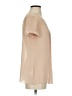 Ann Taylor LOFT 100% Polyester Tan Short Sleeve Blouse Size XS - photo 4