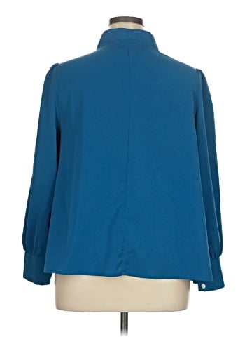 Shein Curve 3/4 Sleeve Blouse (view 2)