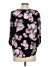 Jon & Anna Floral Tropical Black 3/4 Sleeve Blouse Size S - photo 2