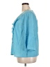 ELOQUII Blue 3/4 Sleeve Blouse Size 18 - photo 5