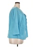 ELOQUII Blue 3/4 Sleeve Blouse Size 18 - photo 4