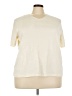 Classic Elements Ivory Short Sleeve Turtleneck Size 26W - photo 1