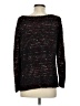 NY Collection Tweed Black Burgundy Pullover Sweater Size 2 - photo 2