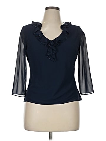 Papell 3/4 Sleeve Blouse (view 1)