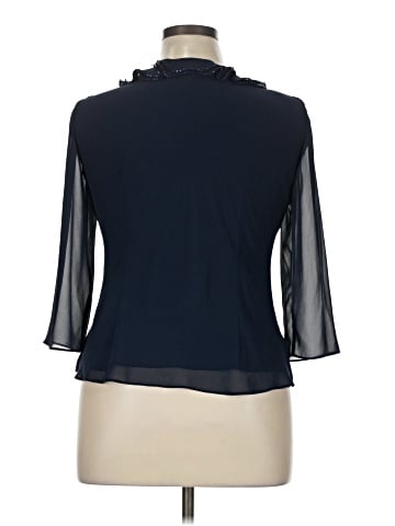 Papell 3/4 Sleeve Blouse (view 2)