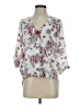 Weston 100% Polyester Floral White 3/4 Sleeve Blouse Size S - photo 1