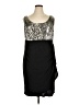 DressBarn Animal Print Black Cocktail Dress Size 16 - photo 1
