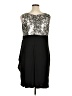 DressBarn Animal Print Black Cocktail Dress Size 16 - photo 2