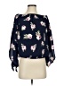 Ultra Flirt Blue 3/4 Sleeve Blouse Size XS - photo 1