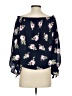 Ultra Flirt Blue 3/4 Sleeve Blouse Size XS - photo 2