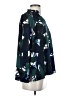 Ann Taylor 100% Polyester Print Blue Long Sleeve Blouse Size XS - photo 4
