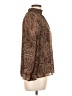 1.State 100% Polyester Animal Print Brown Long Sleeve Blouse Size L - photo 4