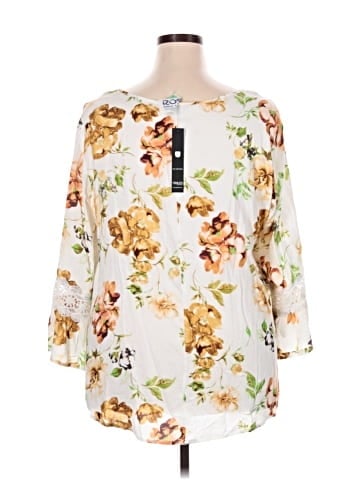 Unique Spectrum 3/4 Sleeve Blouse (view 2)