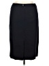 Jaeger 100% Wool Solid Black Blue Wool Skirt Size 14 - photo 2