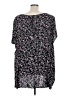 Torrid 100% Rayon Black Short Sleeve Blouse Size 5X Plus (6) - photo 2