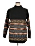 Unbranded 100% Polyester Print Black Turtleneck Sweater Size 1X - photo 1