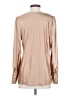 Boston Proper Metallic Tan Long Sleeve Blouse Size S - photo 2
