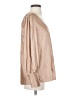 Boston Proper Metallic Tan Long Sleeve Blouse Size S - photo 4