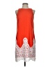 Cremieux 100% Polyester Graphic Orange Casual Dress Size S - photo 1