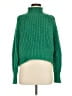 H&M Solid Green Turtleneck Sweater Size M - photo 1
