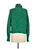 H&M Solid Green Turtleneck Sweater Size M - photo 2