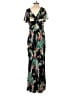 Adelyn Rae 100% Polyester Tropical Black Casual Dress Size S - photo 2