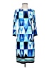 Eliza J Argyle Blue Casual Dress Size 0 - photo 1
