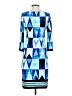 Eliza J Argyle Blue Casual Dress Size 0 - photo 2