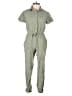 Sincerely Jules 100% Rayon Solid Green Jumpsuit Size S - photo 1